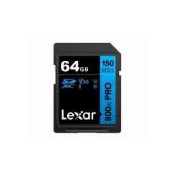 Memoria SDXC Lexar 800X Pro 64GB Blue Series
