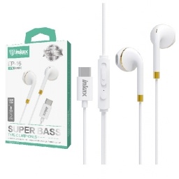 Auriculares Inkax USB tipo-C blancos