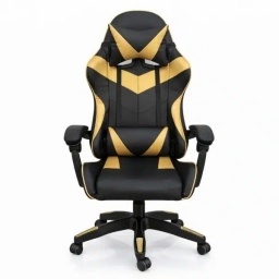 Silla Gamer ergon�mica con masajes negra y dorada