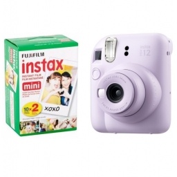 Camara Fujifilm Instax Mini 12 lila + papel x 20