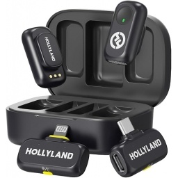 Micrófono Hollyland LARK A1 Combo Hi-Fi Gris