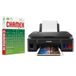 Impresora Multifunci�n Canon PIXMA G2110 + Resma Papel Chamex A4 75gr