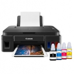 Impresora Multifunci�n Canon PIXMA G2110 + 4 Botellas Tinta Extra