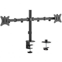 Soporte de escritorio Brateck para dos monitores 17-32