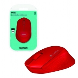 Mouse Logitech M280 inalámbrico rojo