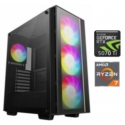 Equipo Gamer Ryzen 7 7700X, 32GB, 1TB NvMe, RTX 5070Ti 16GB