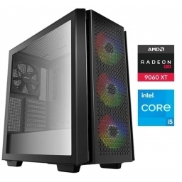 Equipo Gamer Core i5 14400F, 32GB, 1TB NVMe, RX9060XT 8GB