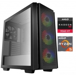 Equipo Gamer Ryzen 5 7600X, 32GB, 1TB NVMe, RX9060XT 8GB