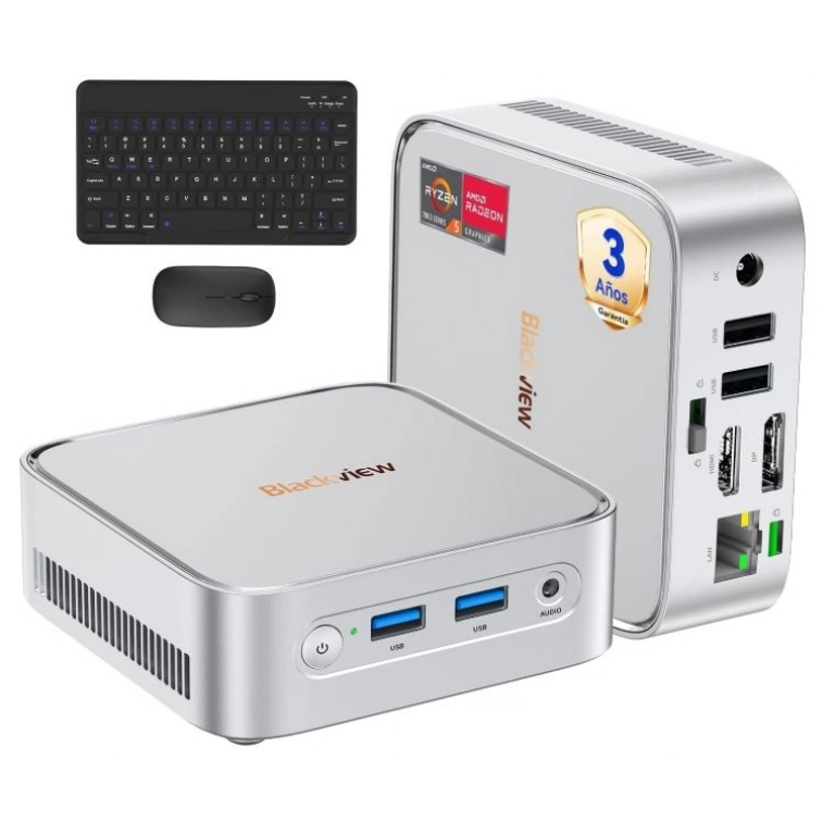 MiniPC Blackview MP50 Silver AMD Ryzen 5, Ram 16GB, SSD 512GB, Win11 Pro