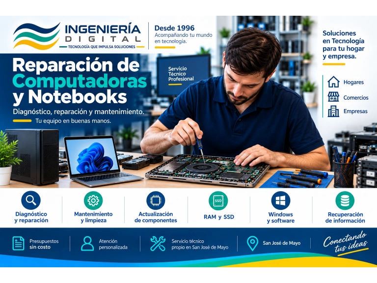 Reparacion de Computadoras y Noteboocks