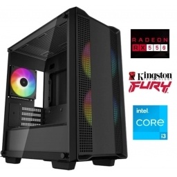 Equipo Gamer Core i3 10100F, 8GB, SSD 480 GB, RX550 4GB