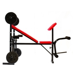 Banco multifuncin Randers c/barra + 30kg