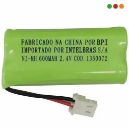 Batera recargable 2,4V 600mA para telfonos inalmbricos Intelbras