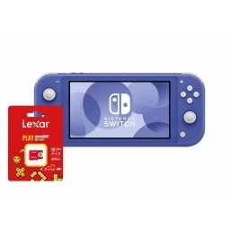 Consola Nintendo Switch lite azul + micro SD 512 GB